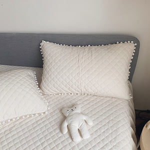 Fluffy Faux Mink & Velvet Fleece Quilt Cover Set - Soft Rainbow