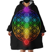 Load image into Gallery viewer, Blanket Hoodie - Chakras (Made to Order)