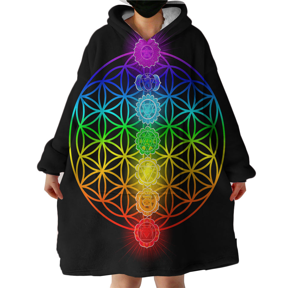 Blanket Hoodie - Chakras (Made to Order)