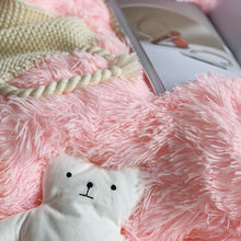 Load image into Gallery viewer, Fluffy Faux Mink &amp; Velvet Fleece Quilt Cover Set - Soft Pink