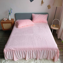 Load image into Gallery viewer, Fluffy Faux Mink &amp; Velvet Fleece Quilt Cover Set - Soft Pink