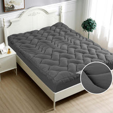Load image into Gallery viewer, Premium 1000GSM Charcoal Mattress Topper