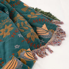 Load image into Gallery viewer, 4 Layers Cotton Queen Sofa Throw Boho Throw Blanket