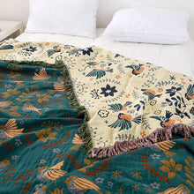 Load image into Gallery viewer, 4 Layers Cotton Queen Sofa Throw Boho Throw Blanket