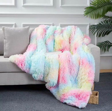 Rainbow Fluffy Blanket