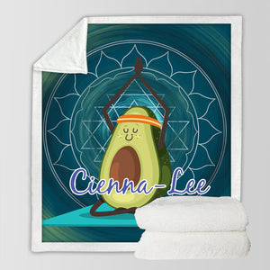 Customised Throw Blanket - Avocado