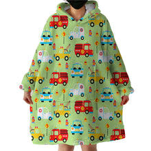 Load image into Gallery viewer, Blanket Hoodie - Trucks