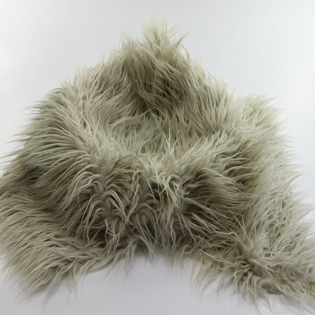 Faux Fur Flokati Throw