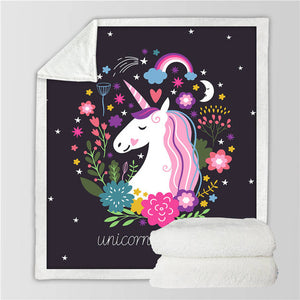 Unicorn Throw Blanket - 24 styles to choose