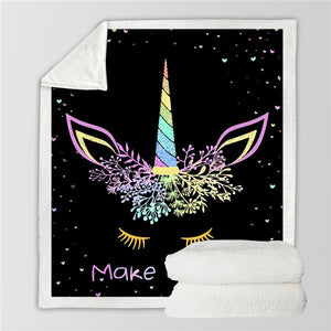 Unicorn Throw Blanket - 24 styles to choose