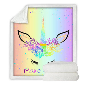Unicorn Throw Blanket - 24 styles to choose