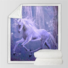 Load image into Gallery viewer, Unicorn Throw Blanket - 24 styles to choose