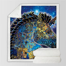 Load image into Gallery viewer, Unicorn Throw Blanket - 24 styles to choose