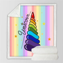 Load image into Gallery viewer, Unicorn Throw Blanket - 24 styles to choose