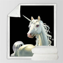 Load image into Gallery viewer, Unicorn Throw Blanket - 24 styles to choose