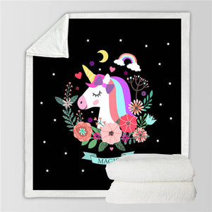 Unicorn Throw Blanket - 24 styles to choose