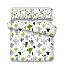 Load image into Gallery viewer, Fun Cactus Duvet Cover Set