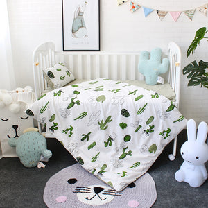 Little Cactus 3Pcs Baby Bedding Set - 100% cotton