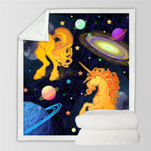 Load image into Gallery viewer, Unicorn Throw Blanket - 24 styles to choose