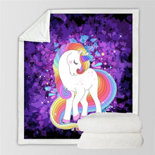 Load image into Gallery viewer, Unicorn Throw Blanket - 24 styles to choose