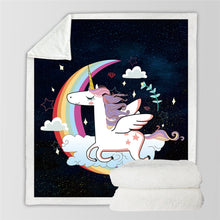 Load image into Gallery viewer, Unicorn Throw Blanket - 24 styles to choose