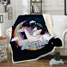 Load image into Gallery viewer, Unicorn Throw Blanket - 24 styles to choose