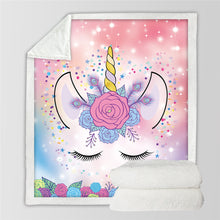 Load image into Gallery viewer, Unicorn Throw Blanket - 24 styles to choose