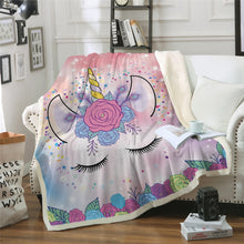 Load image into Gallery viewer, Unicorn Throw Blanket - 24 styles to choose