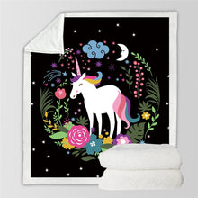 Load image into Gallery viewer, Unicorn Throw Blanket - 24 styles to choose