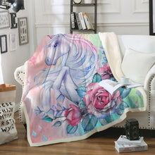 Load image into Gallery viewer, Unicorn Throw Blanket - 24 styles to choose