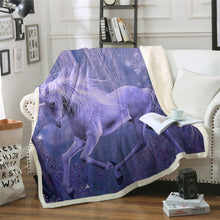 Load image into Gallery viewer, Unicorn Throw Blanket - 24 styles to choose