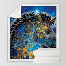 Load image into Gallery viewer, Unicorn Throw Blanket - 24 styles to choose