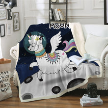 Load image into Gallery viewer, Unicorn Throw Blanket - 24 styles to choose