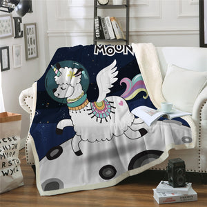 Unicorn Throw Blanket - 24 styles to choose