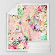 Load image into Gallery viewer, Unicorn Throw Blanket - 24 styles to choose