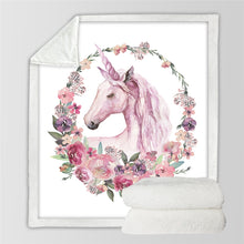 Load image into Gallery viewer, Unicorn Throw Blanket - 24 styles to choose