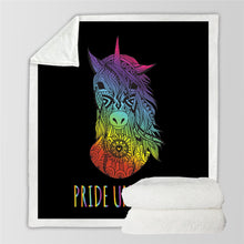 Load image into Gallery viewer, Unicorn Throw Blanket - 24 styles to choose
