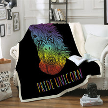 Load image into Gallery viewer, Unicorn Throw Blanket - 24 styles to choose
