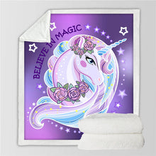Load image into Gallery viewer, Unicorn Throw Blanket - 24 styles to choose