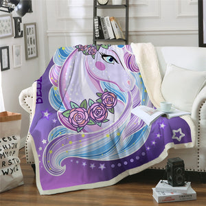 Unicorn Throw Blanket - 24 styles to choose