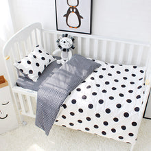 Load image into Gallery viewer, Dots 3Pcs Baby Bedding Set - 100% cotton
