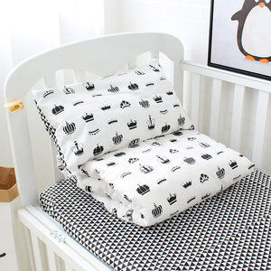 Black Crown 3Pcs Baby Bedding Set - 100% cotton