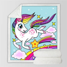 Load image into Gallery viewer, Unicorn Throw Blanket - 24 styles to choose