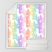 Load image into Gallery viewer, Unicorn Throw Blanket - 24 styles to choose