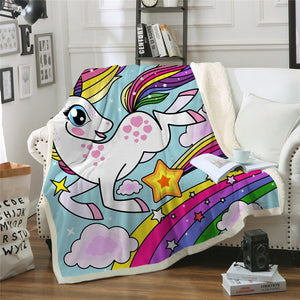 Unicorn Throw Blanket - 24 styles to choose