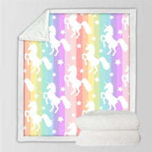 Load image into Gallery viewer, Unicorn Throw Blanket - 24 styles to choose