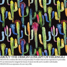 Load image into Gallery viewer, Colourful Cactus Duvet Cover Set