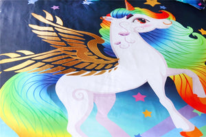Customised Rainbow Unicorn Quilt Cover Set