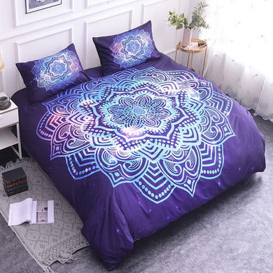 Luxury Mandala Bedding Set - Purple Sun