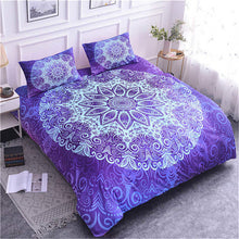 Load image into Gallery viewer, Luxury Mandala Bedding Set - Purple Rain